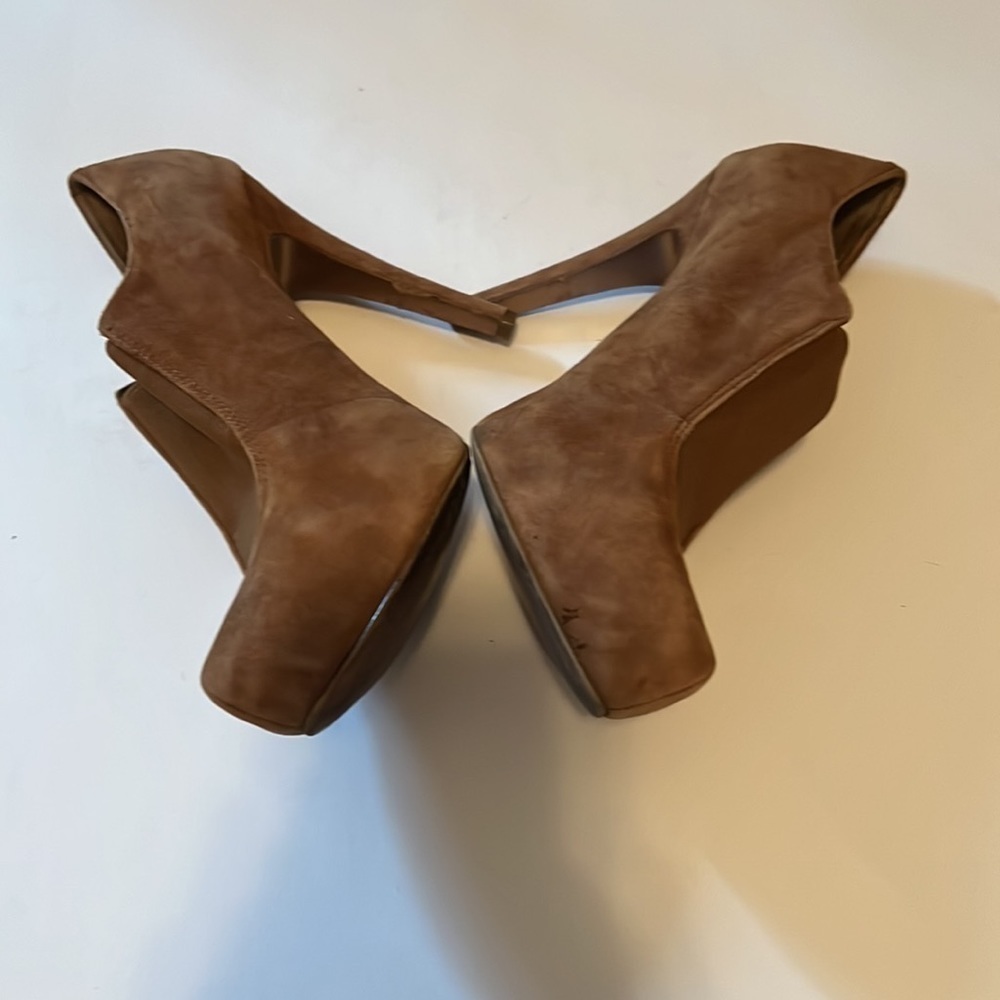 BCBGeneration Brown Suede Heels Women's Size 8.5 - Picture 2 of 10